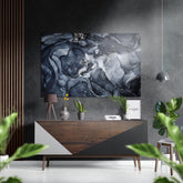Marbleous Brushed Aluminium Dibond Wall Art.